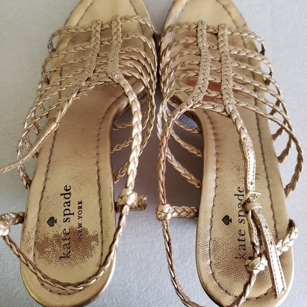 KATE Spade New York Felix Metallic Cork Wedge - Picture 5 of 11